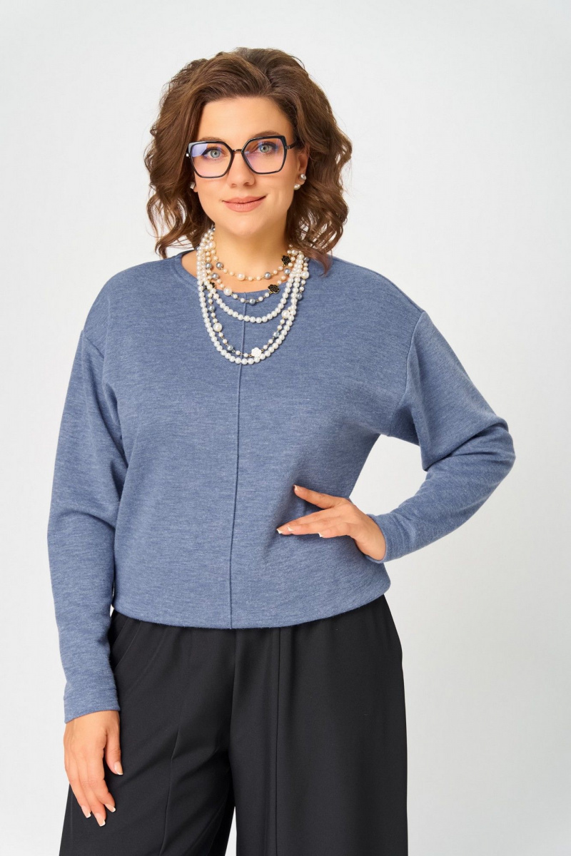 Джемперы Bliss 4234 стальной_синий