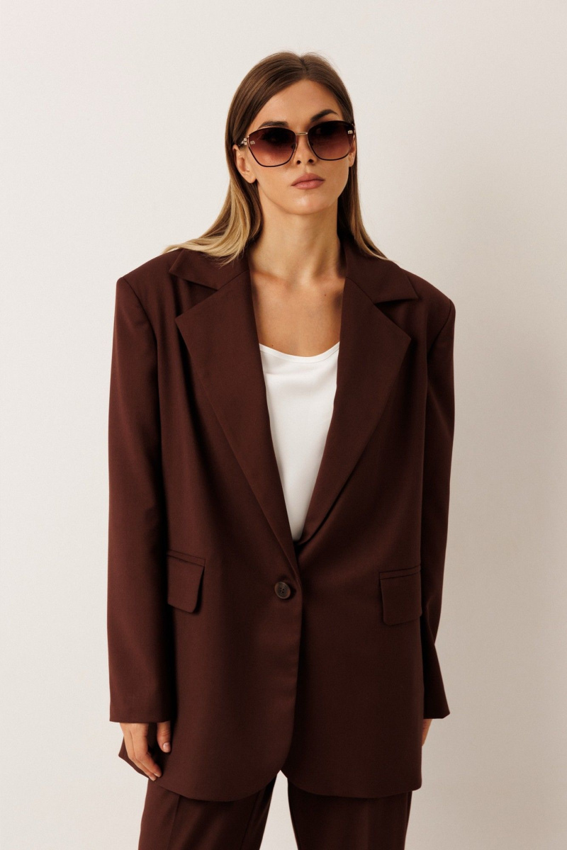 Брючный костюм KOKOdea 30003 шоколад