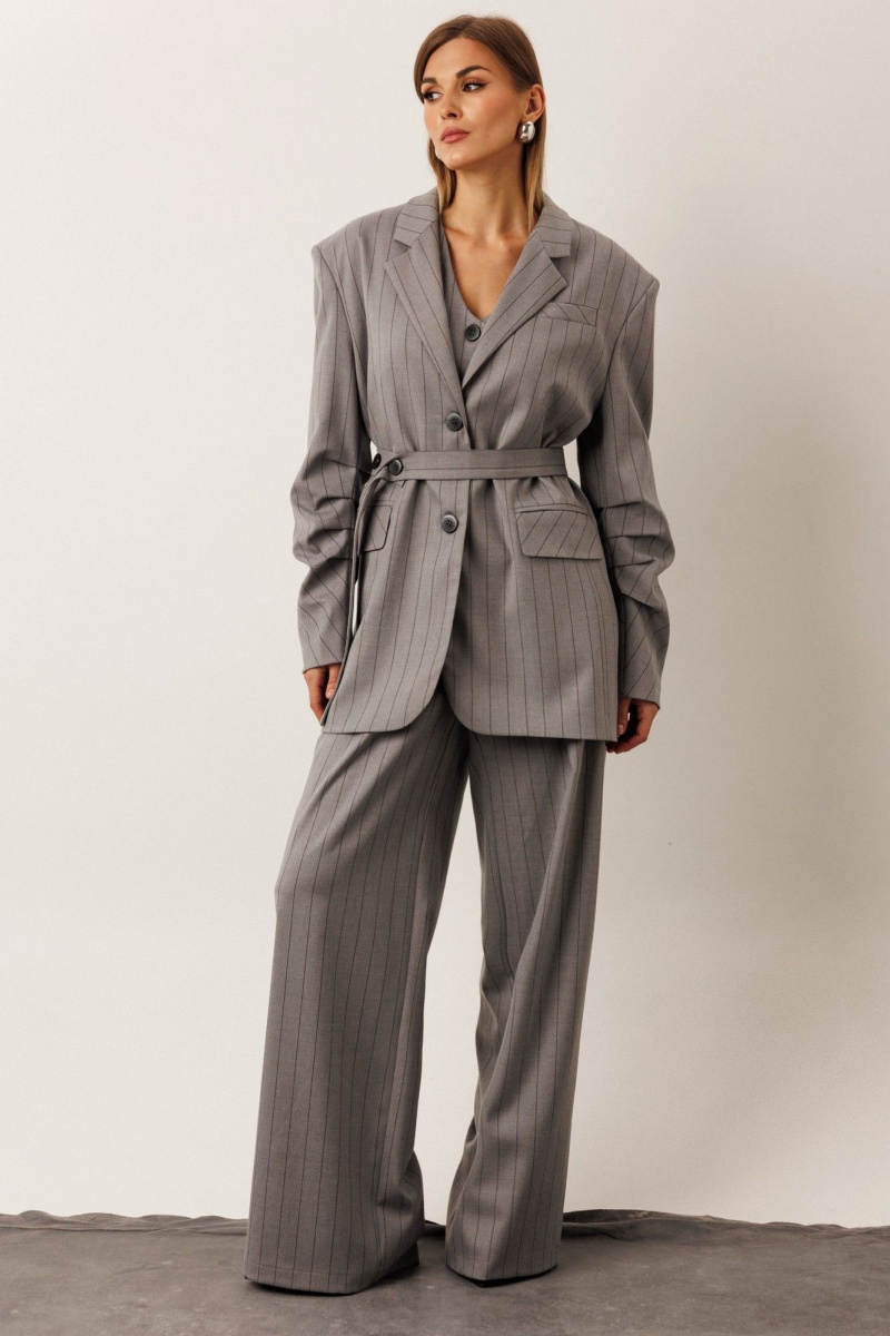 Брючный костюм KOKOdea 30005 серый