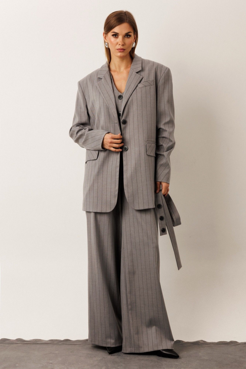 Брючный костюм KOKOdea 30005 серый