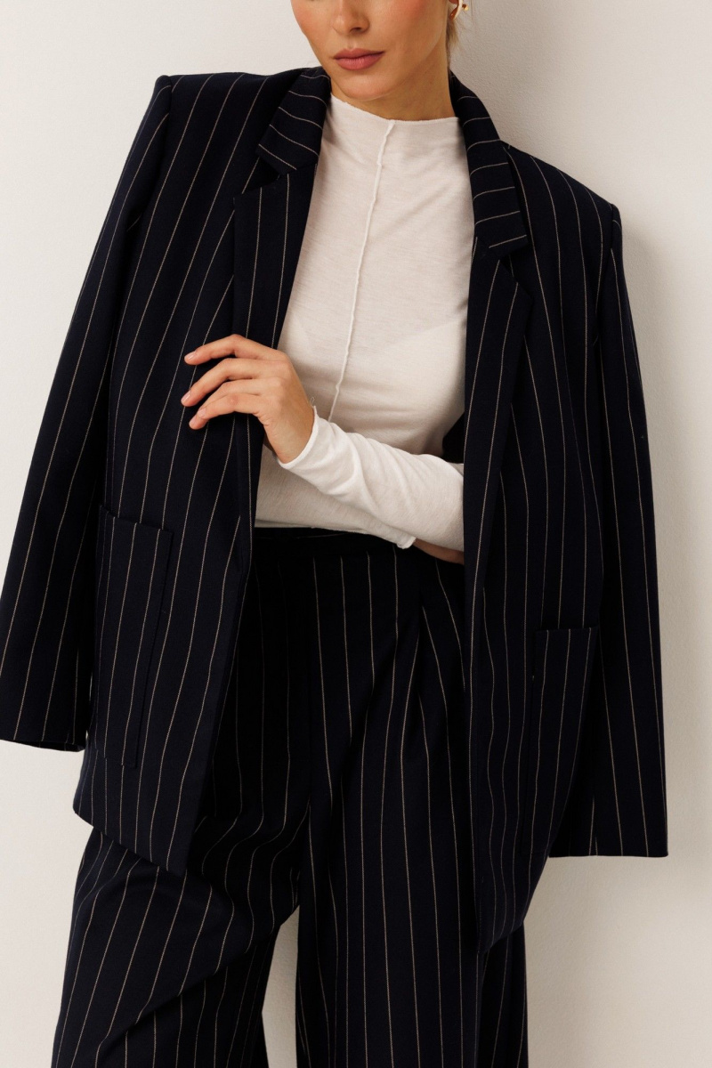 Брючный костюм KOKOdea 30006 тёмно-синий