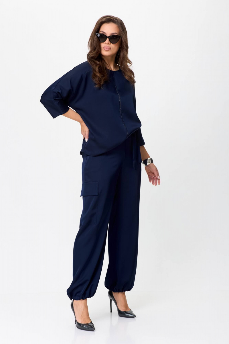 Брючный комплект Karina deLux M-1295/1 темно-синий