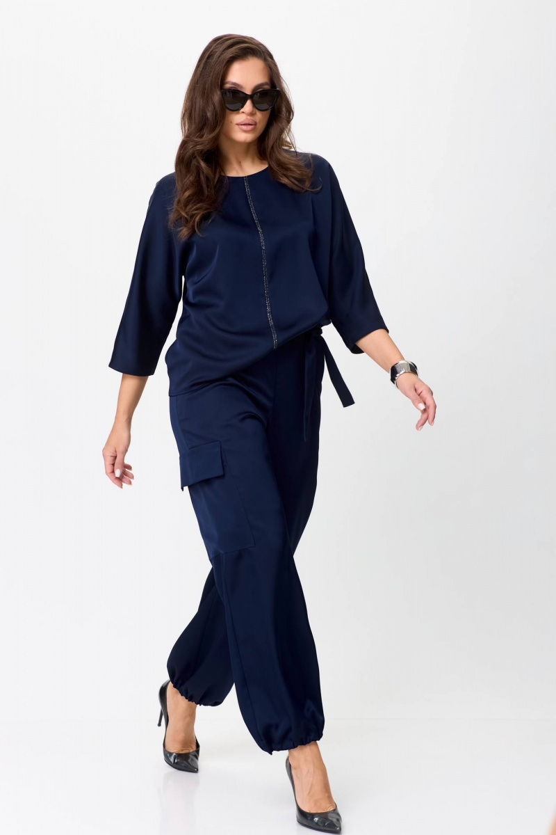 Брючный комплект Karina deLux M-1295/1 темно-синий