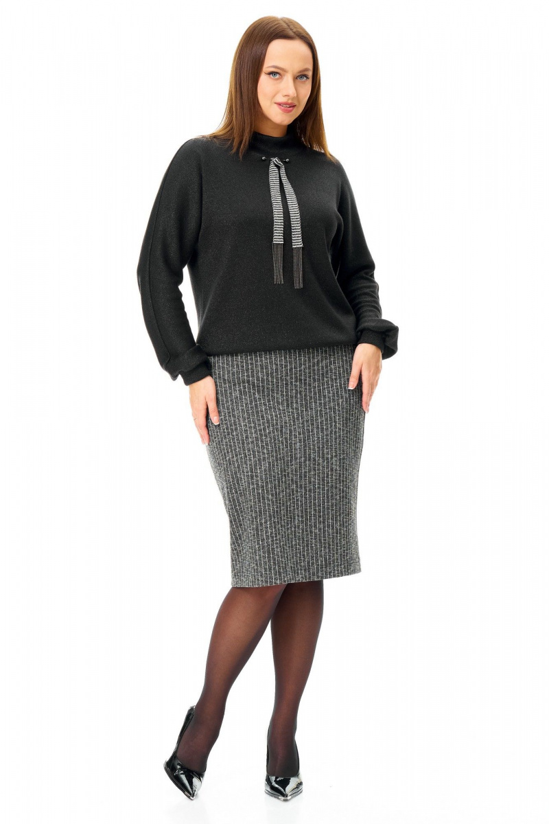 Юбочный комплект T&N 7713 черный_полоска