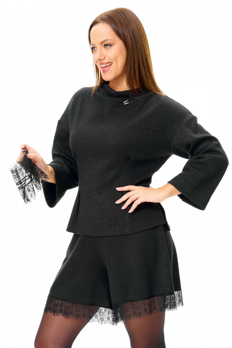 Женский комплект с шортами T&N 7715 черный