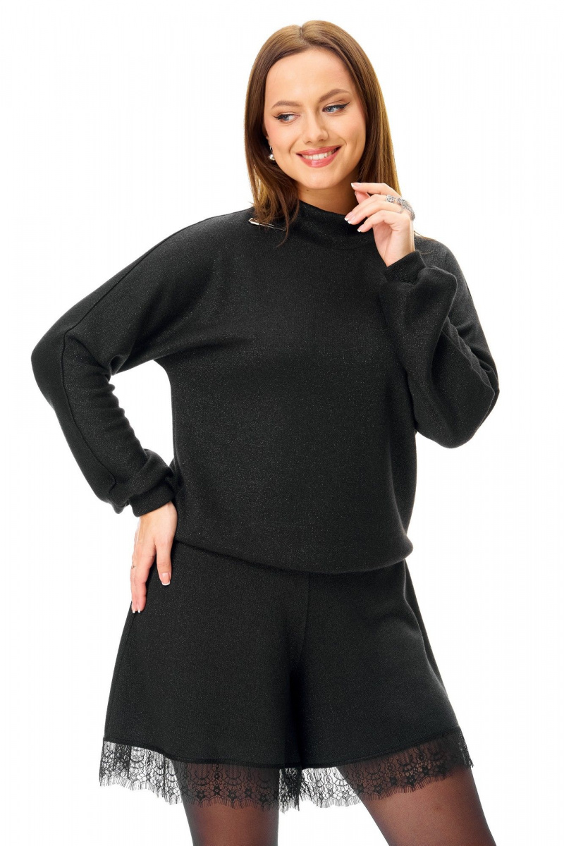 Женский комплект с шортами T&N 7717 черный