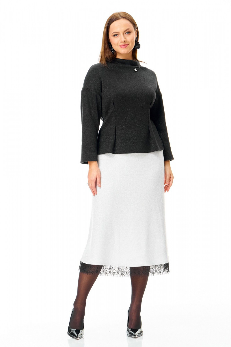 Юбочный комплект T&N 7721 черный-белый