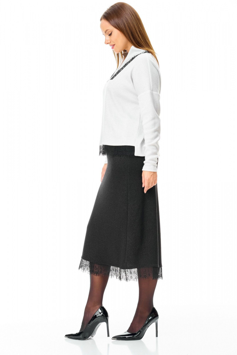 Юбочный комплект T&N 7722 черный-белый