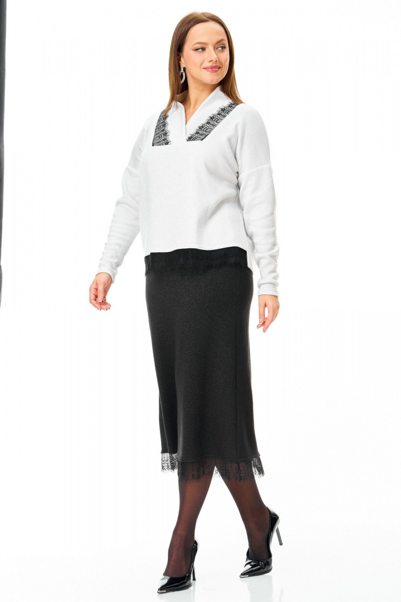 Юбочный комплект T&N 7722 черный-белый