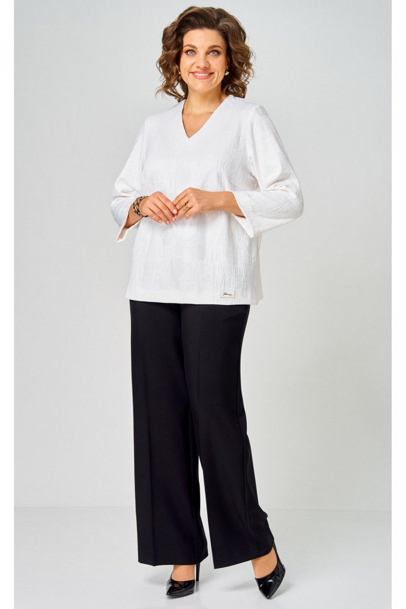 Блузы БелЭльСтиль 880-3_30_22 белый принт