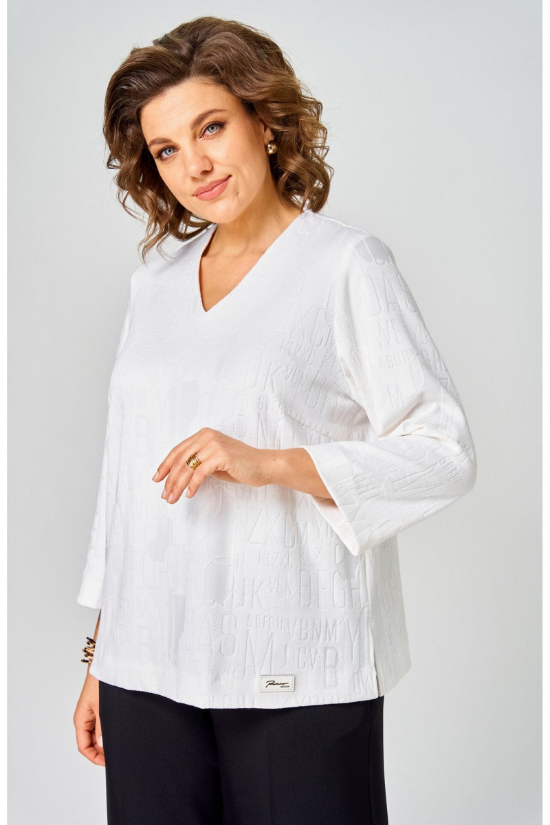 Блузы БелЭльСтиль 880-3_30_22 белый принт