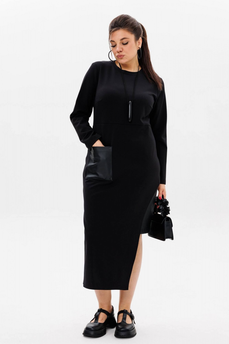 Платья Anelli 60 черное_искушение