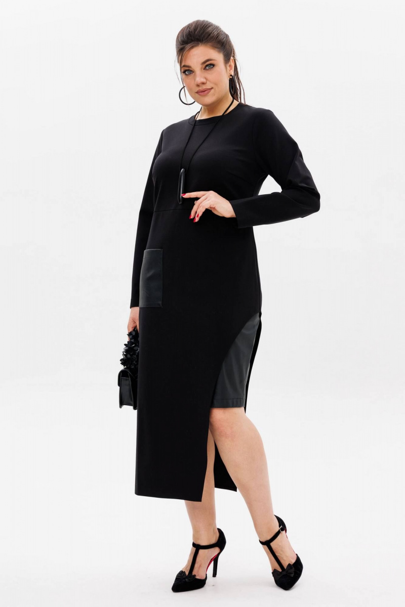 Платья Anelli 60 черное_искушение