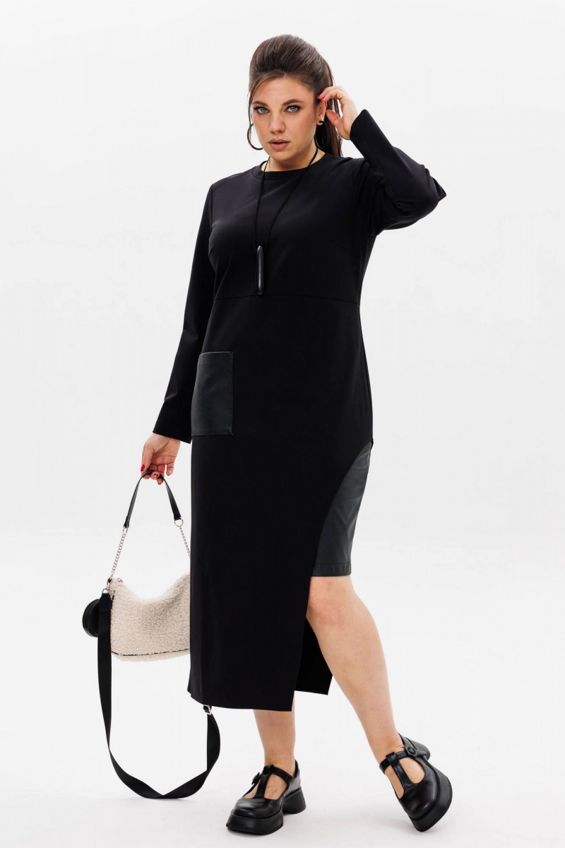 Платья Anelli 60 черное_искушение