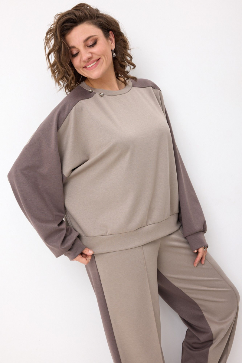 Брючный комплект BegiModa 3102 фиолетовый кварц