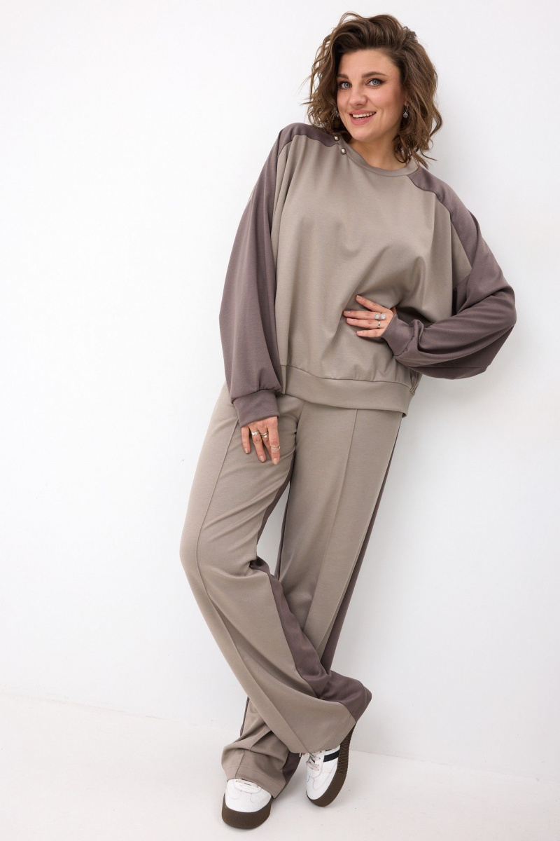 Брючный комплект BegiModa 3102 фиолетовый кварц