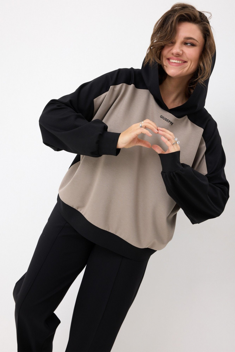 Брючный комплект BegiModa 3103 черный кварц