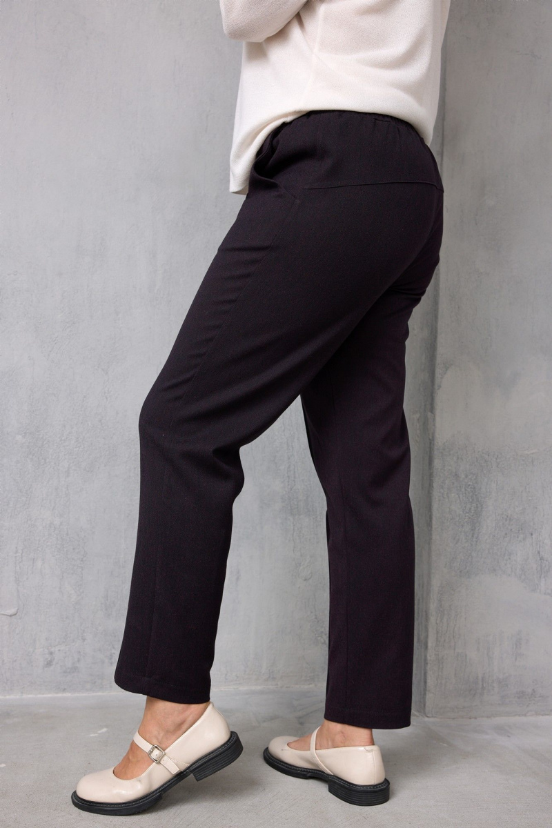 Брюки BegiModa 6078 черный_баклажан