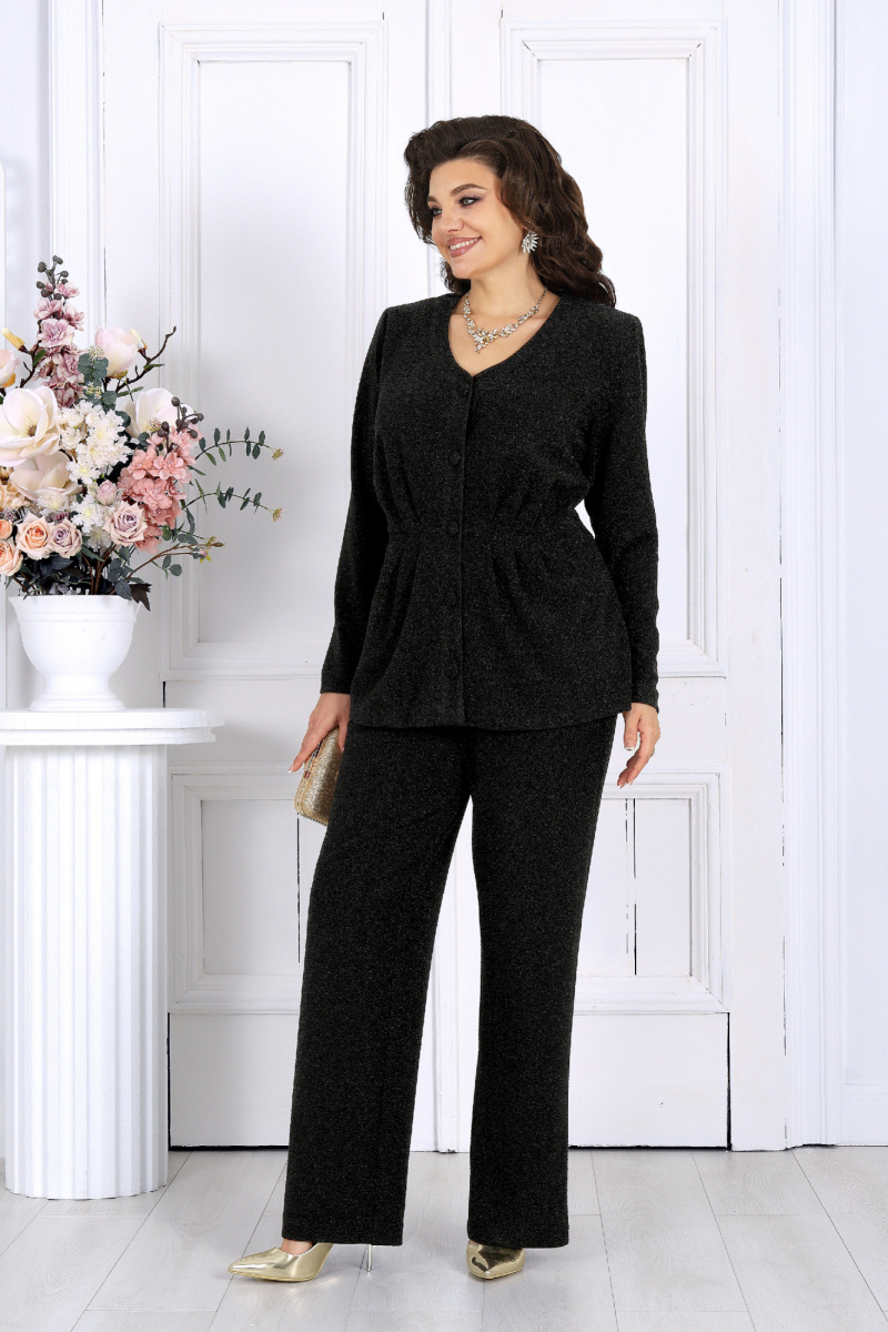 Брючный костюм Ninele 7477 угольный