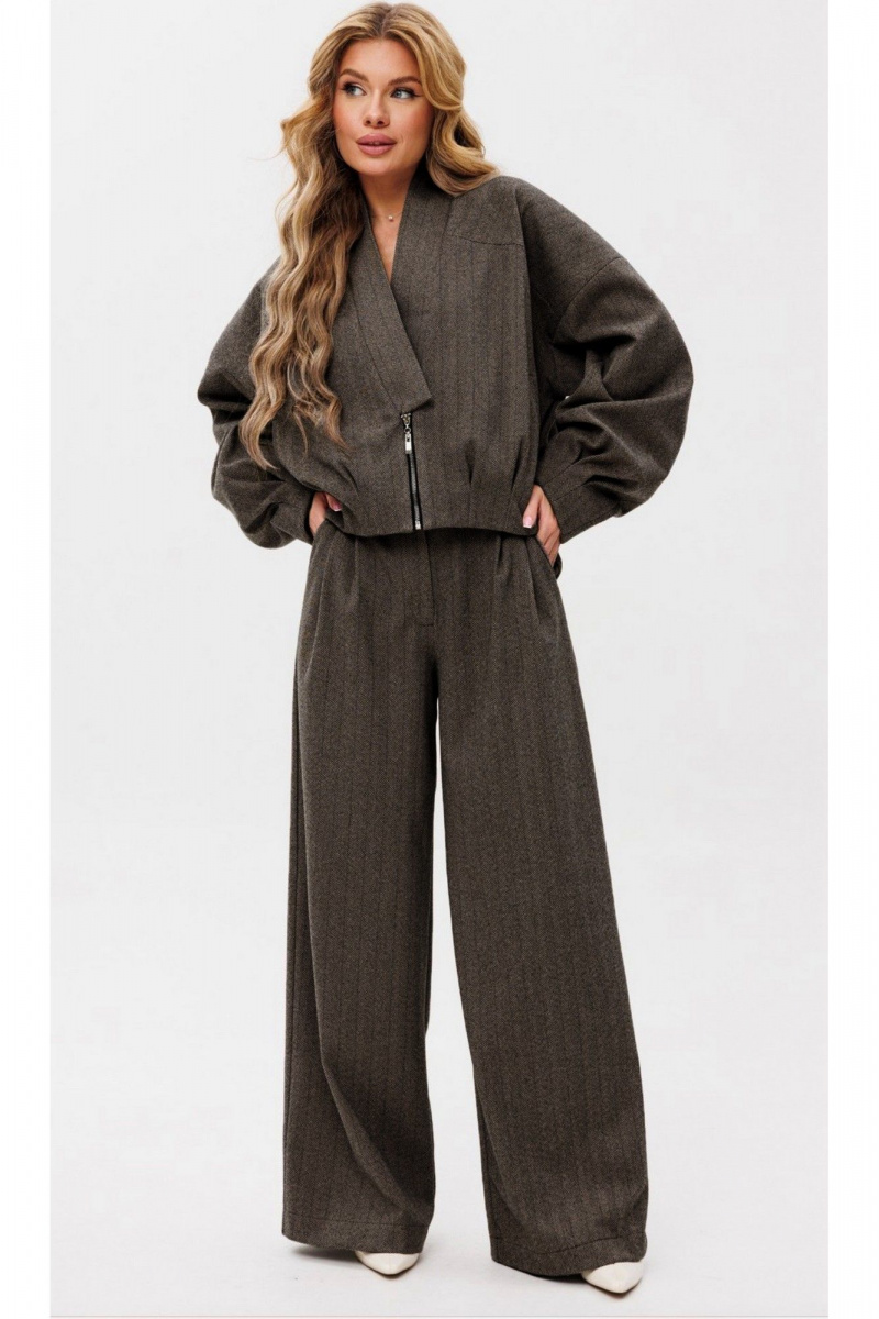 Брючный комплект Amberа Style 2101 коричневый