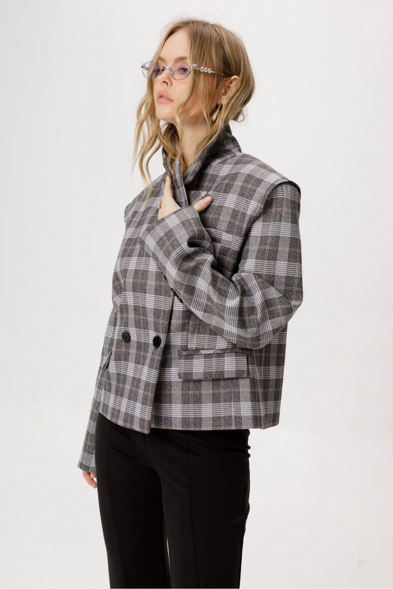 Брючный комплект PiRS 6458 серый+черный