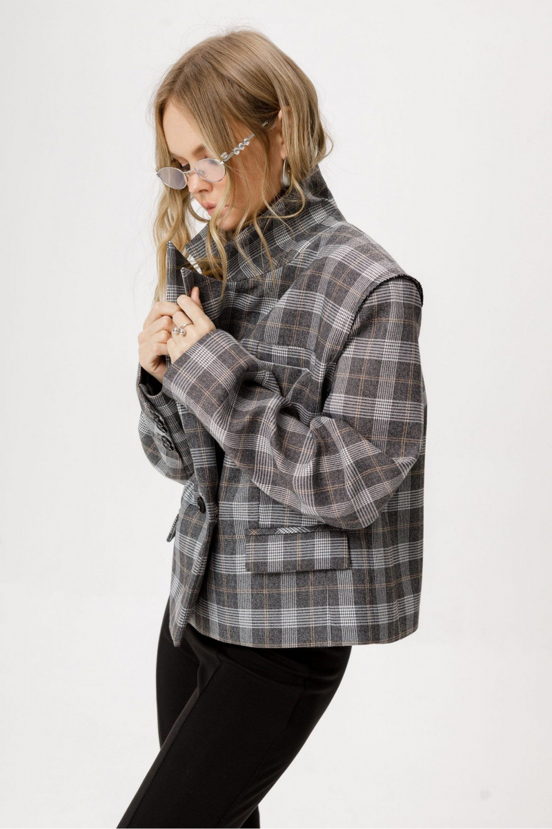 Брючный комплект PiRS 6459 серый+черный