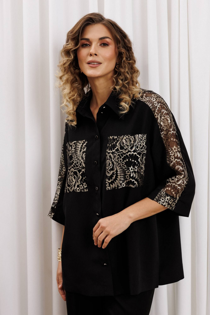 Блузы Gizart 15401 черный, золото