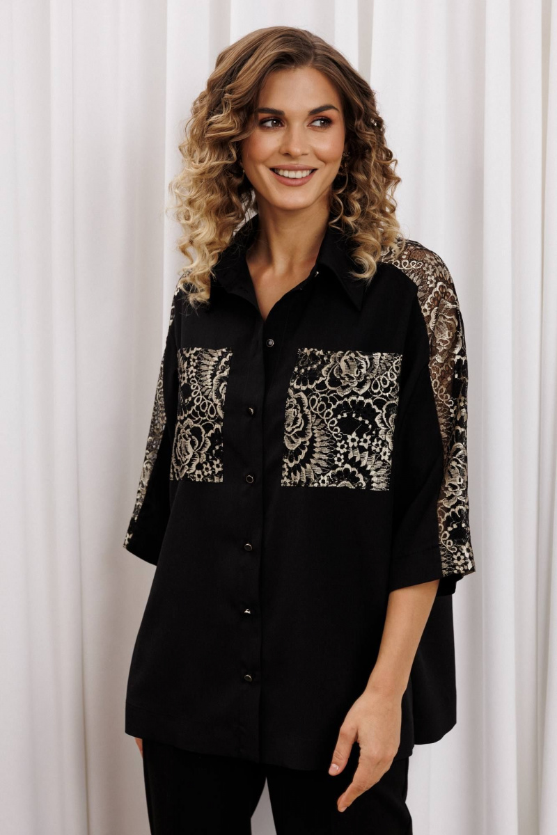 Блузы Gizart 15401 черный, золото