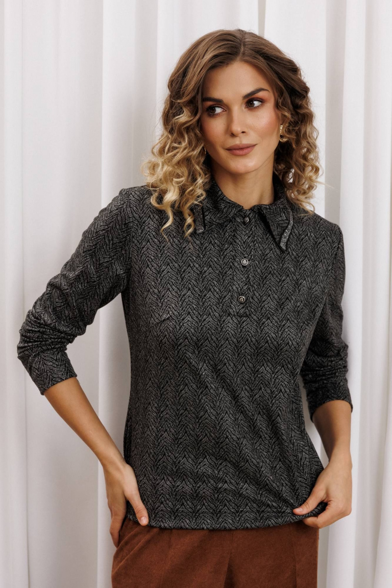 Джемперы Gizart 15422 серый тигровый замша