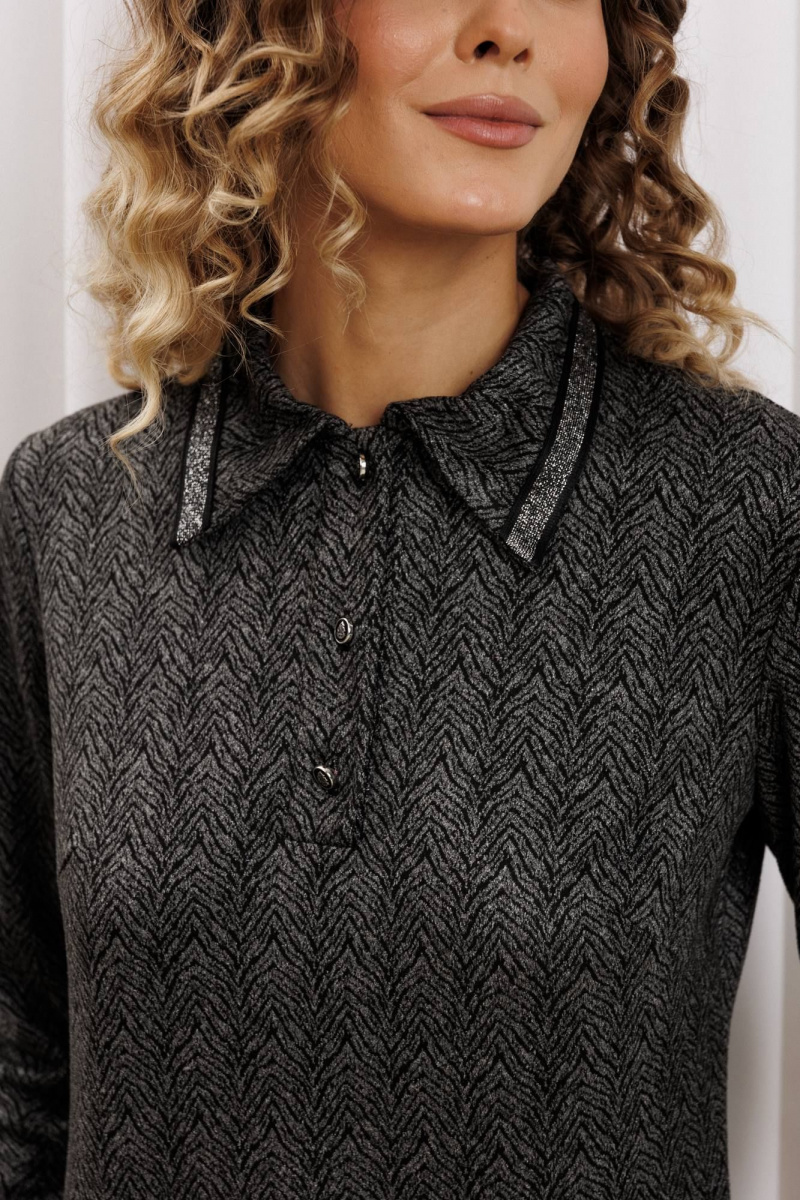 Джемперы Gizart 15422 серый тигровый замша