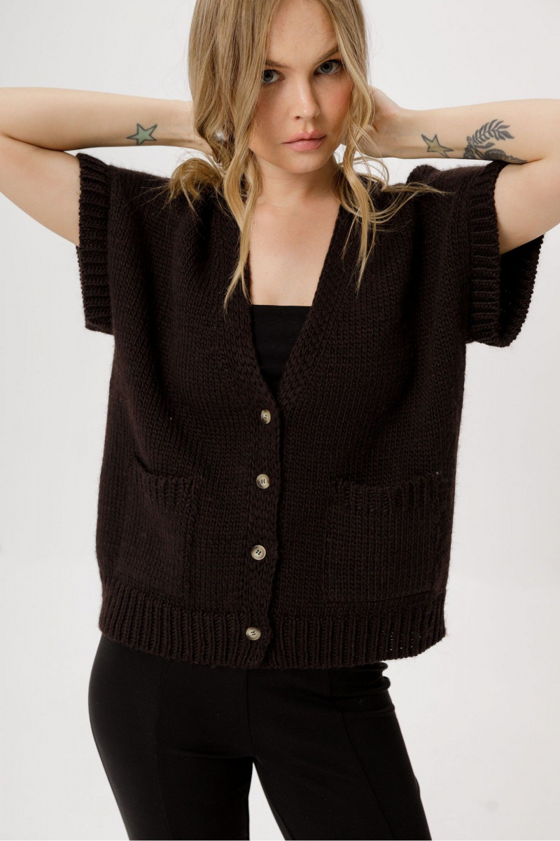 Брючный комплект PiRS 6464 горький_шоколад+черный