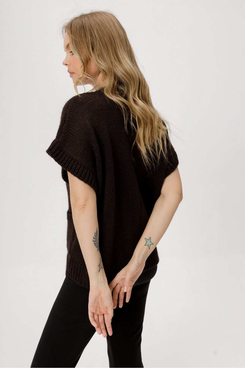 Брючный комплект PiRS 6464 горький_шоколад+черный