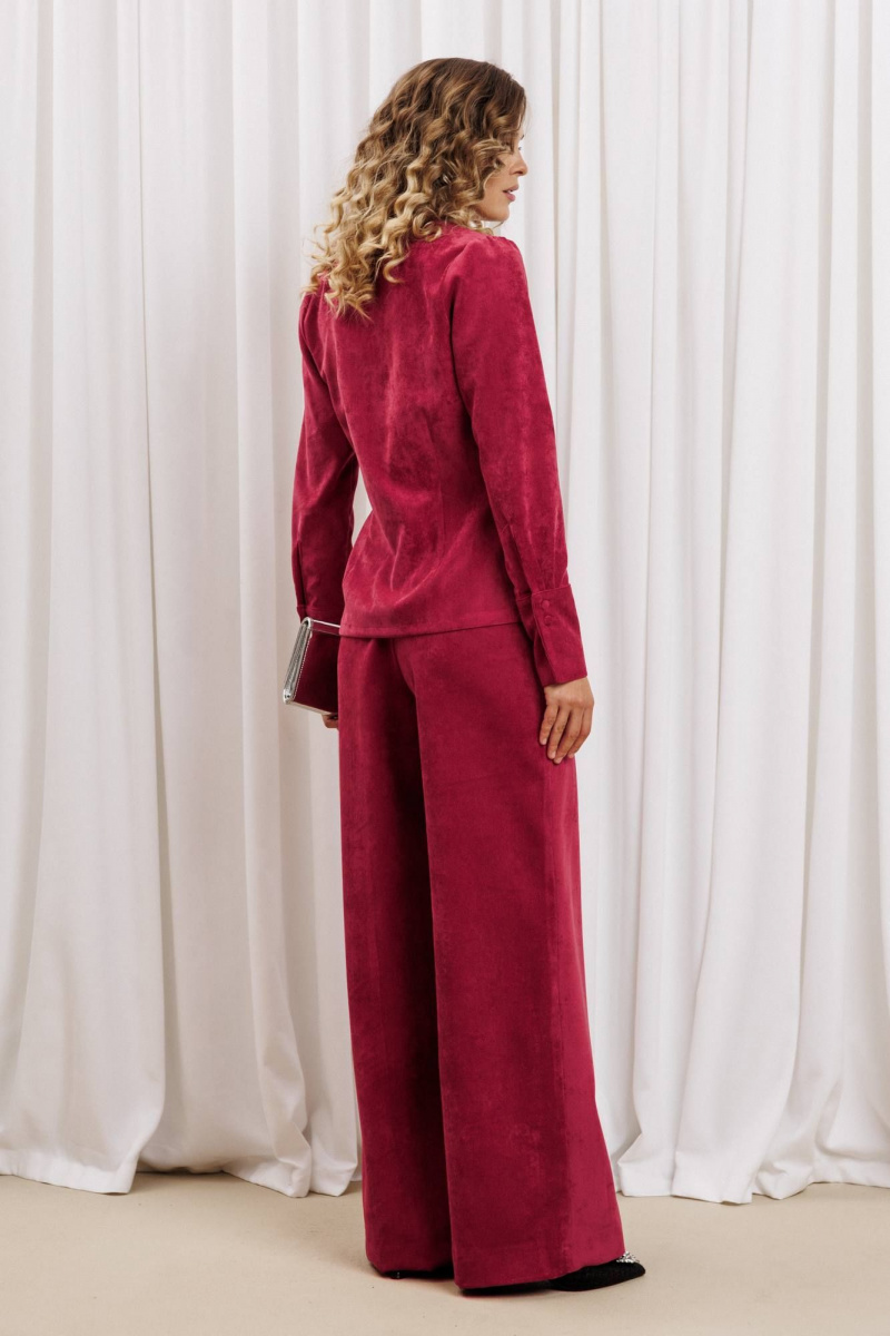 Брючный комплект Gizart 5421 брусничный