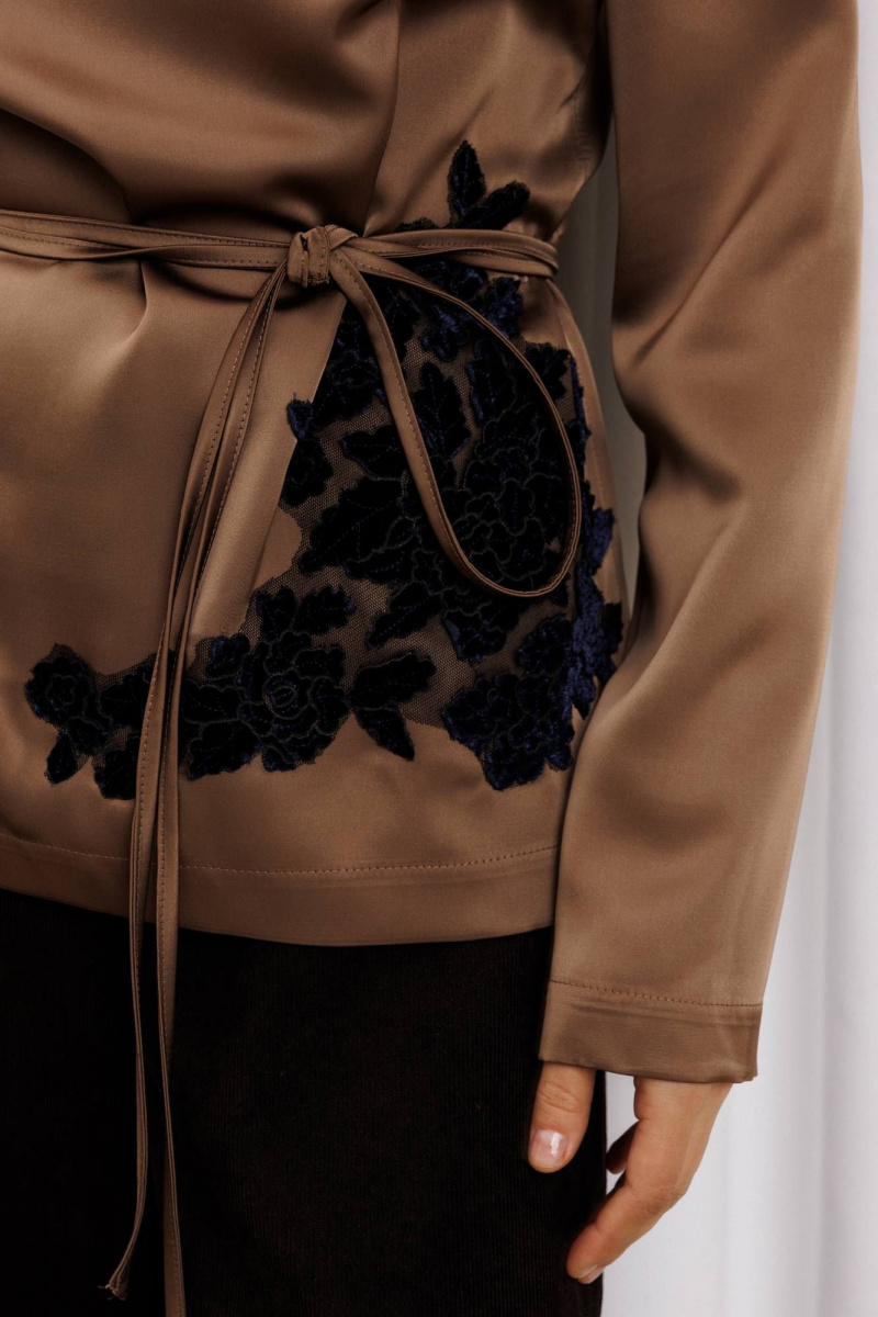 Брючный комплект Gizart 5434 капучино,шоколадный