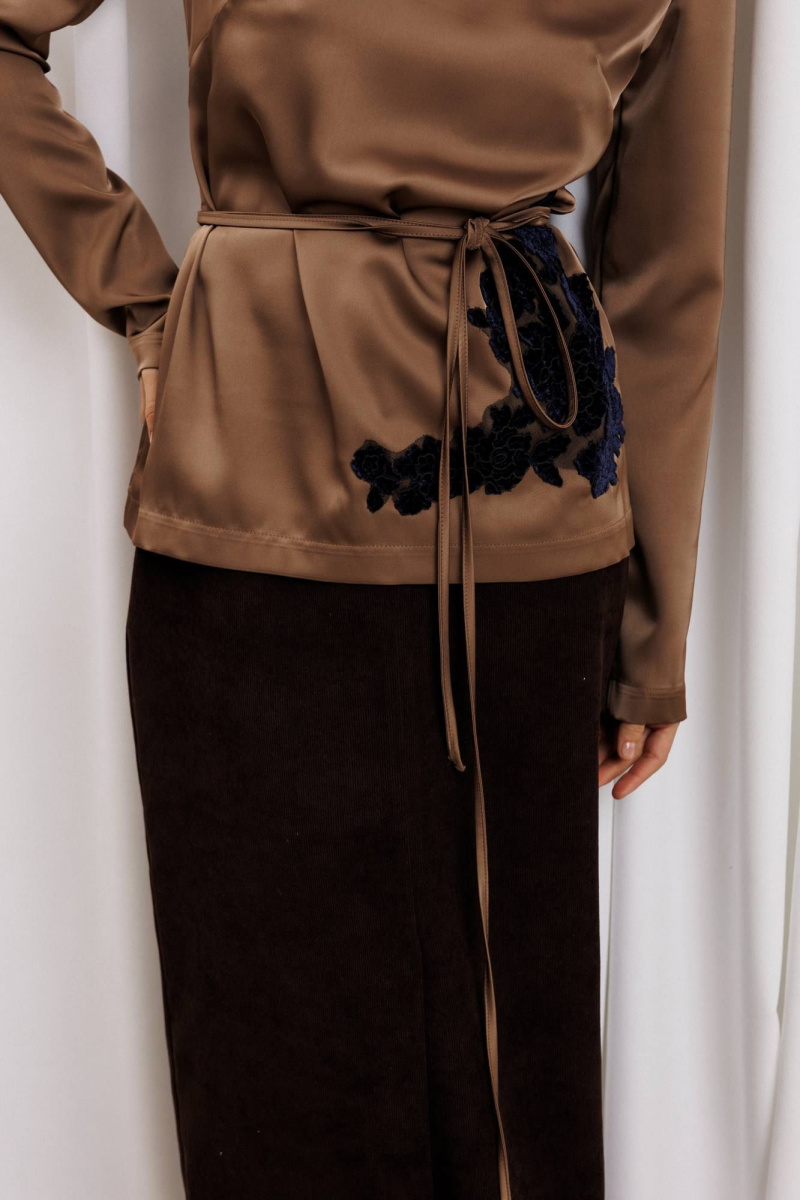 Юбочный комплект Gizart 5435 капучино,шоколадный