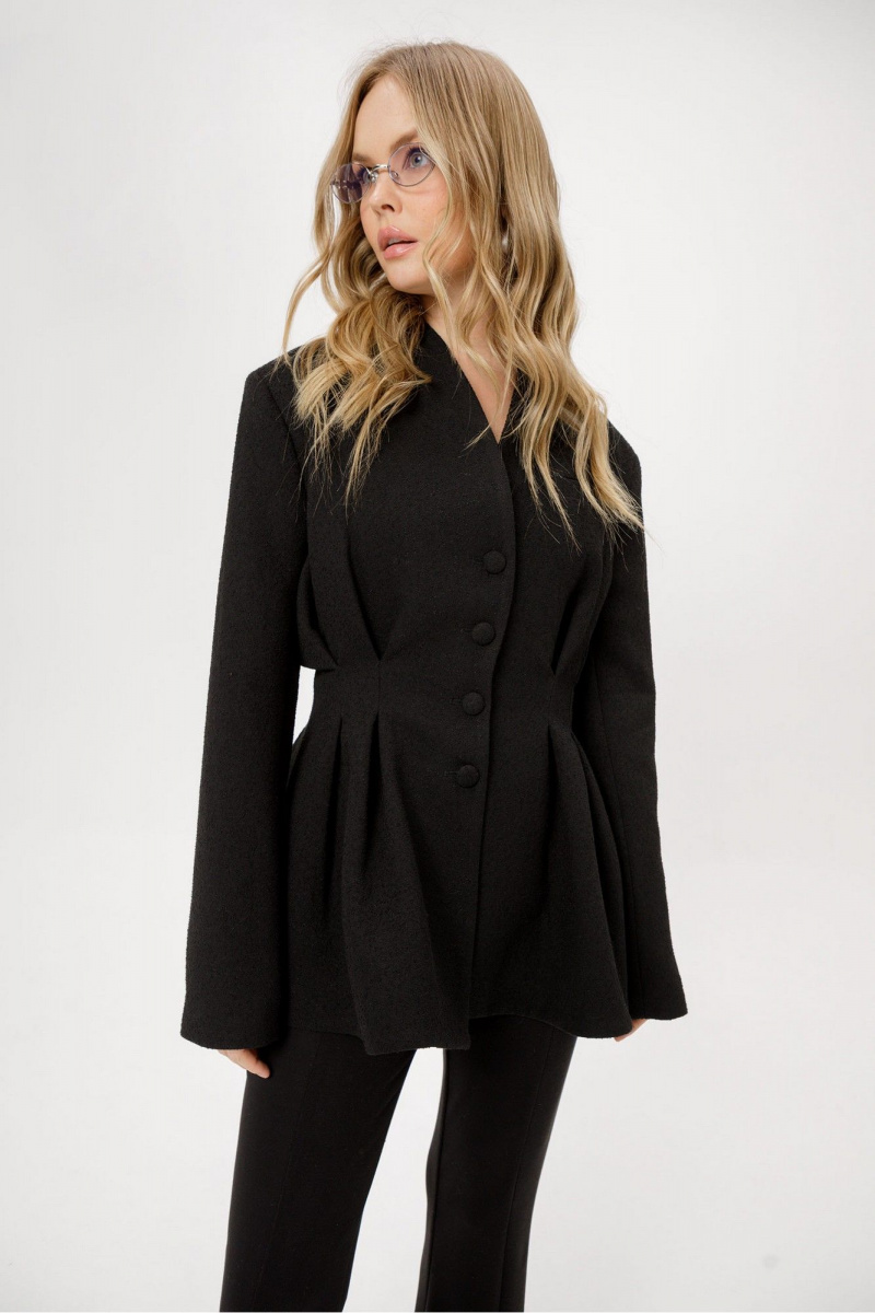 Брючный комплект PiRS 6472 черный_букле+черный