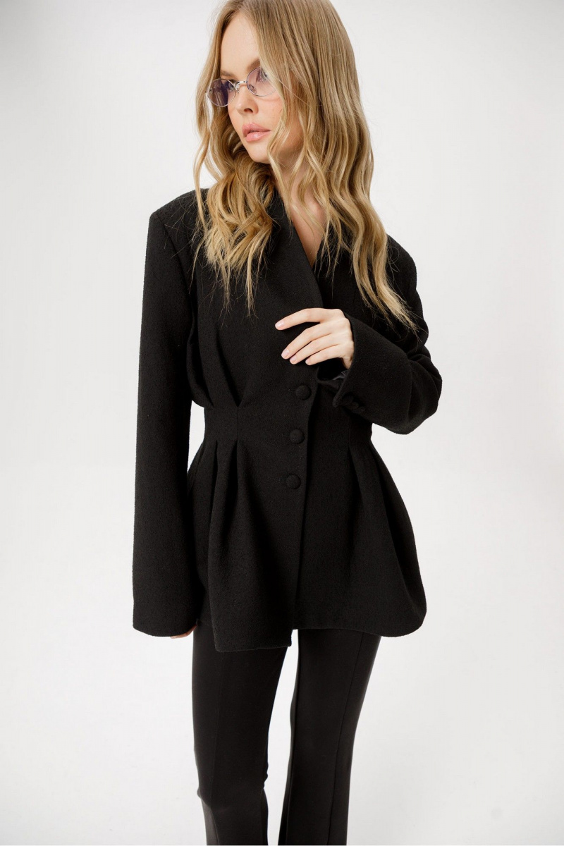 Брючный комплект PiRS 6472 черный_букле+черный