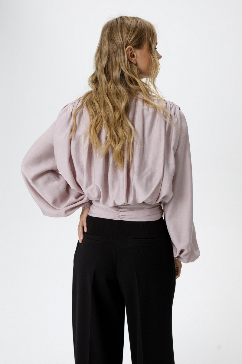 Брючный комплект PiRS 6475 пыльно-розовый+черный