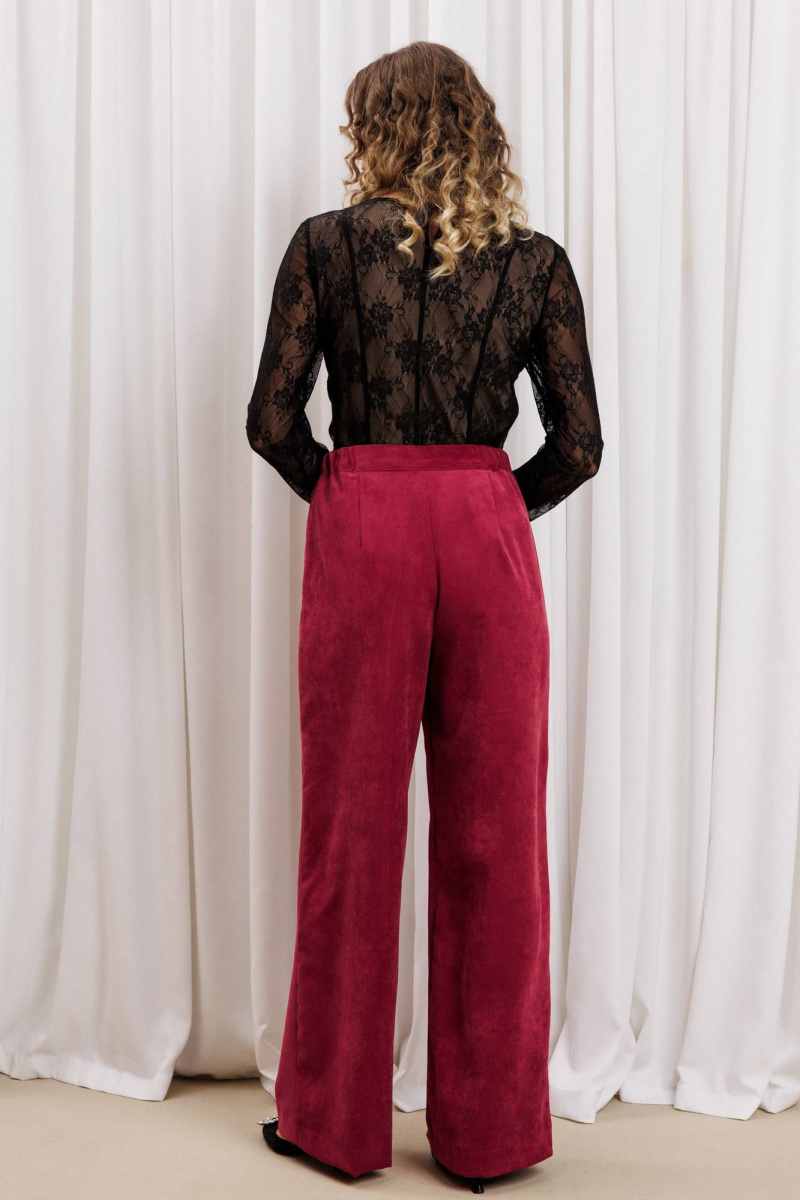 Брючный комплект Gizart 5439 черный,брусничный