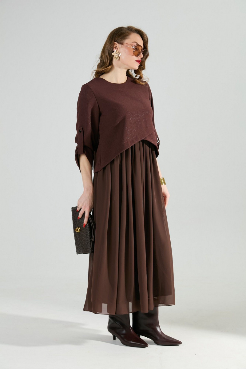 Платья NikVa 740-21 шоколад