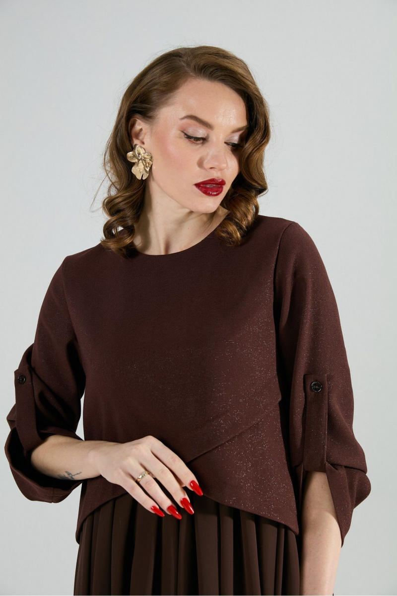 Платья NikVa 740-21 шоколад