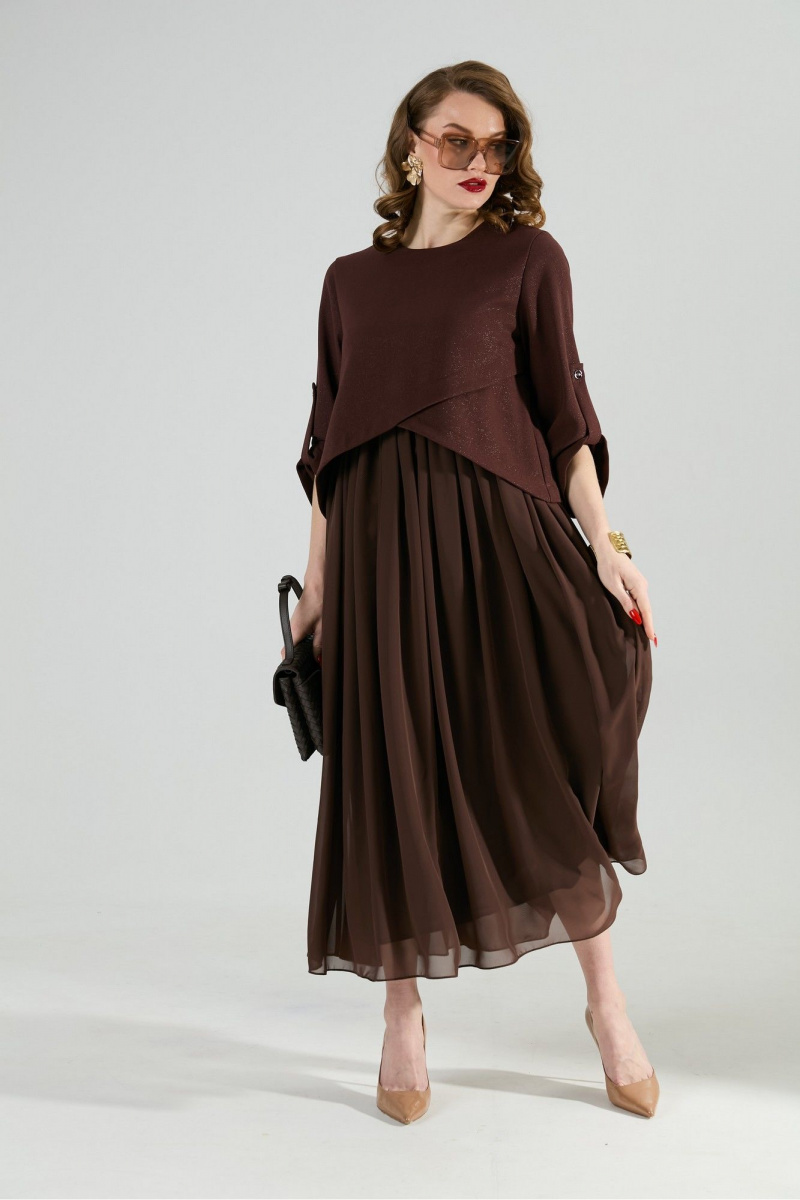 Платья NikVa 740-21 шоколад