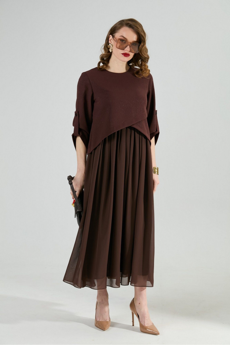 Платья NikVa 740-21 шоколад