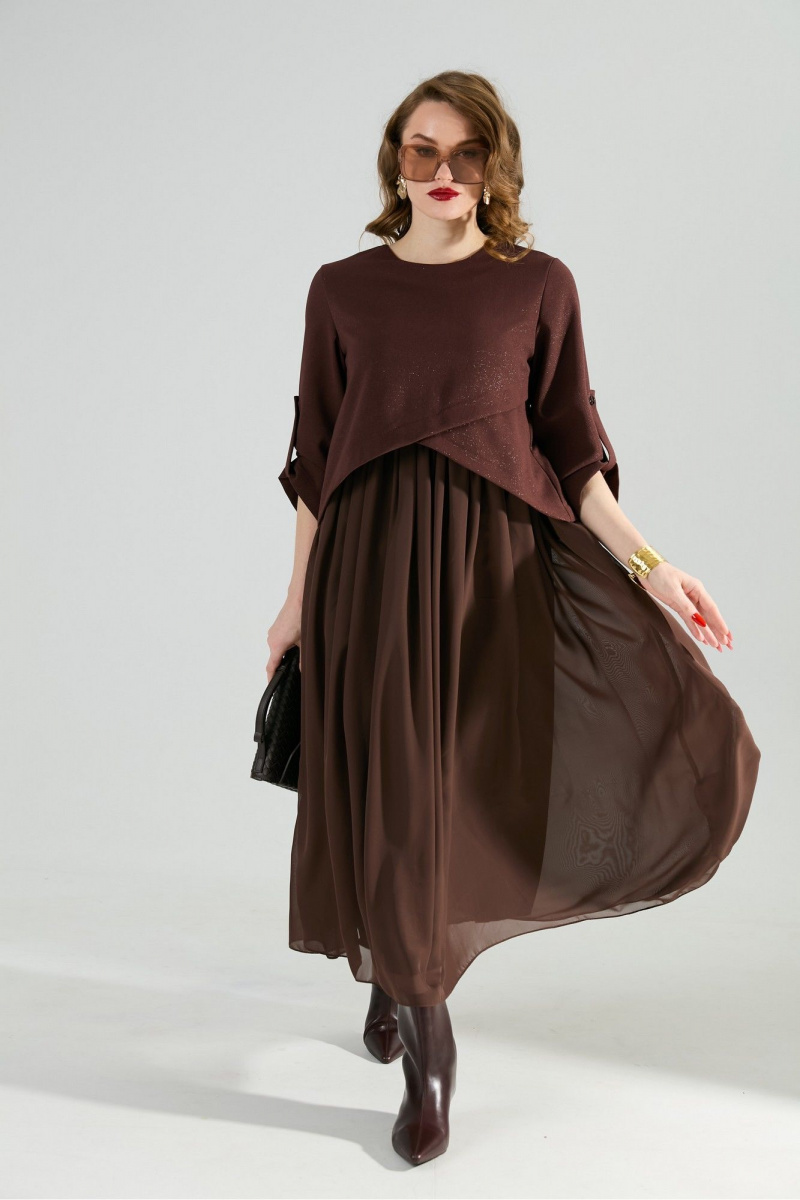 Платья NikVa 740-21 шоколад