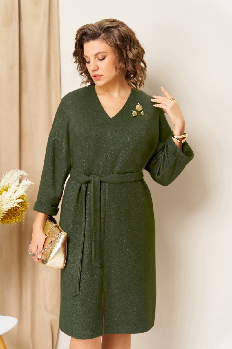 Платья VOLNA 1451 хаки