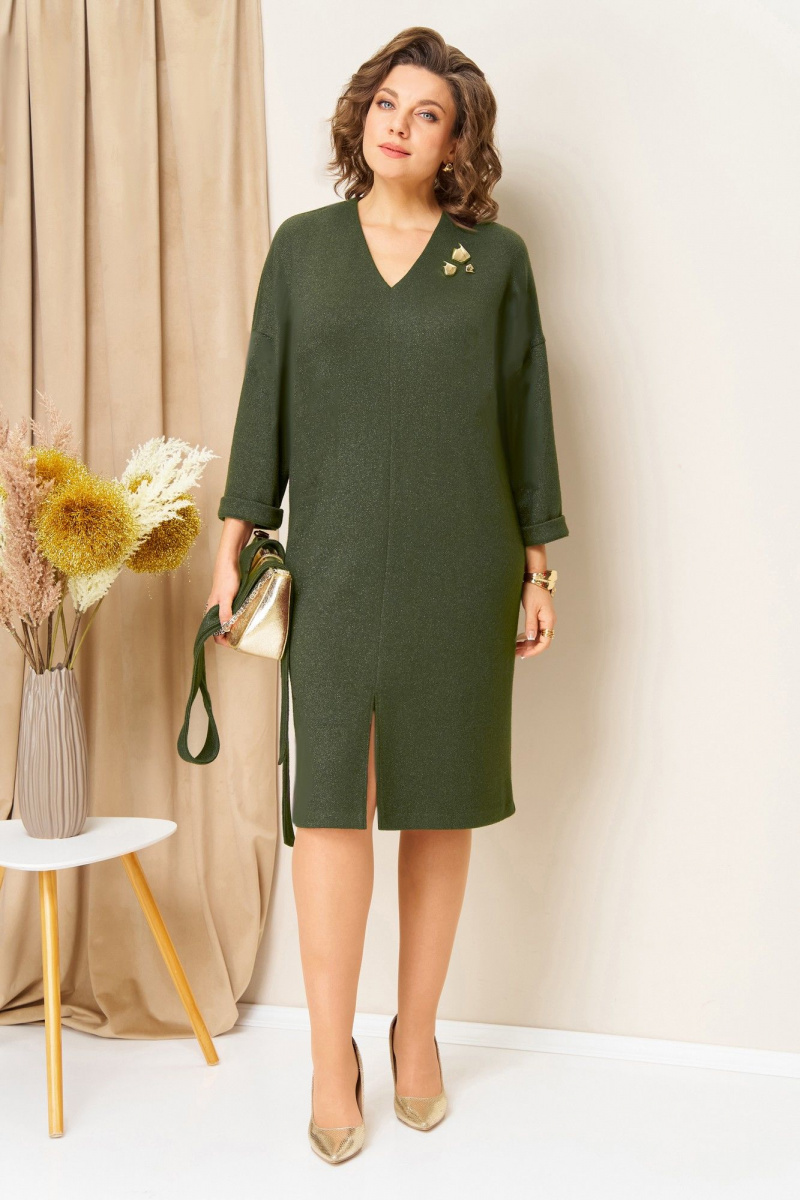 Платья VOLNA 1451 хаки