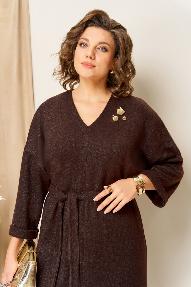 Платья VOLNA 1451 шоколад