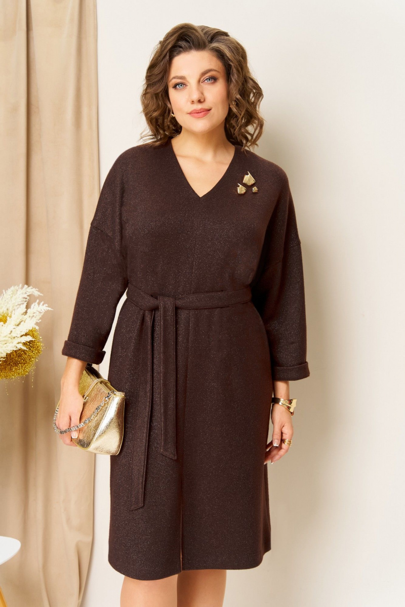 Платья VOLNA 1451 шоколад
