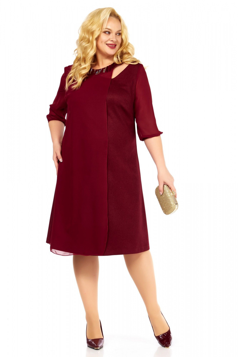 Платья Belinga 1237 бордовый