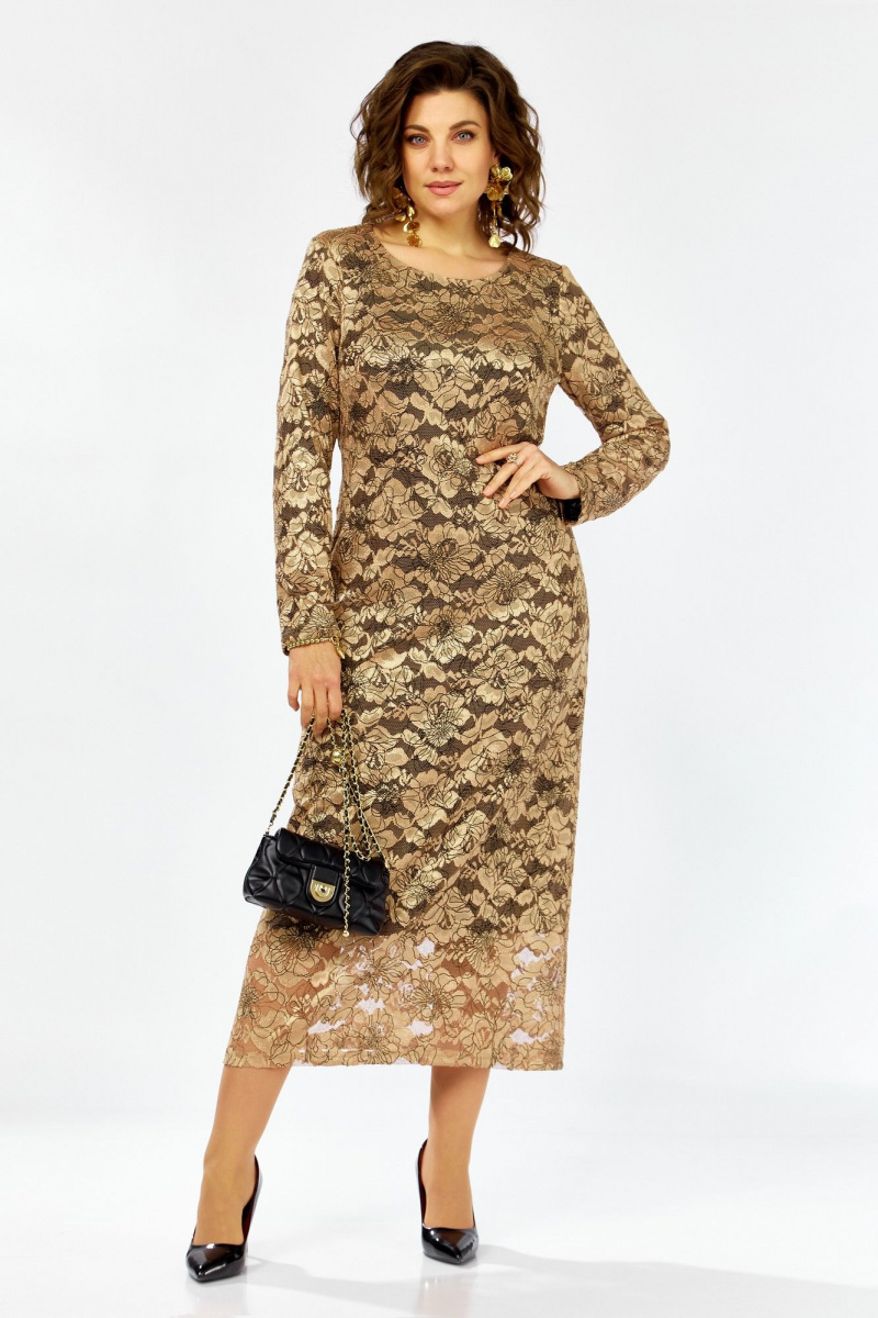 Платья Lady Secret 25311 золото+черный